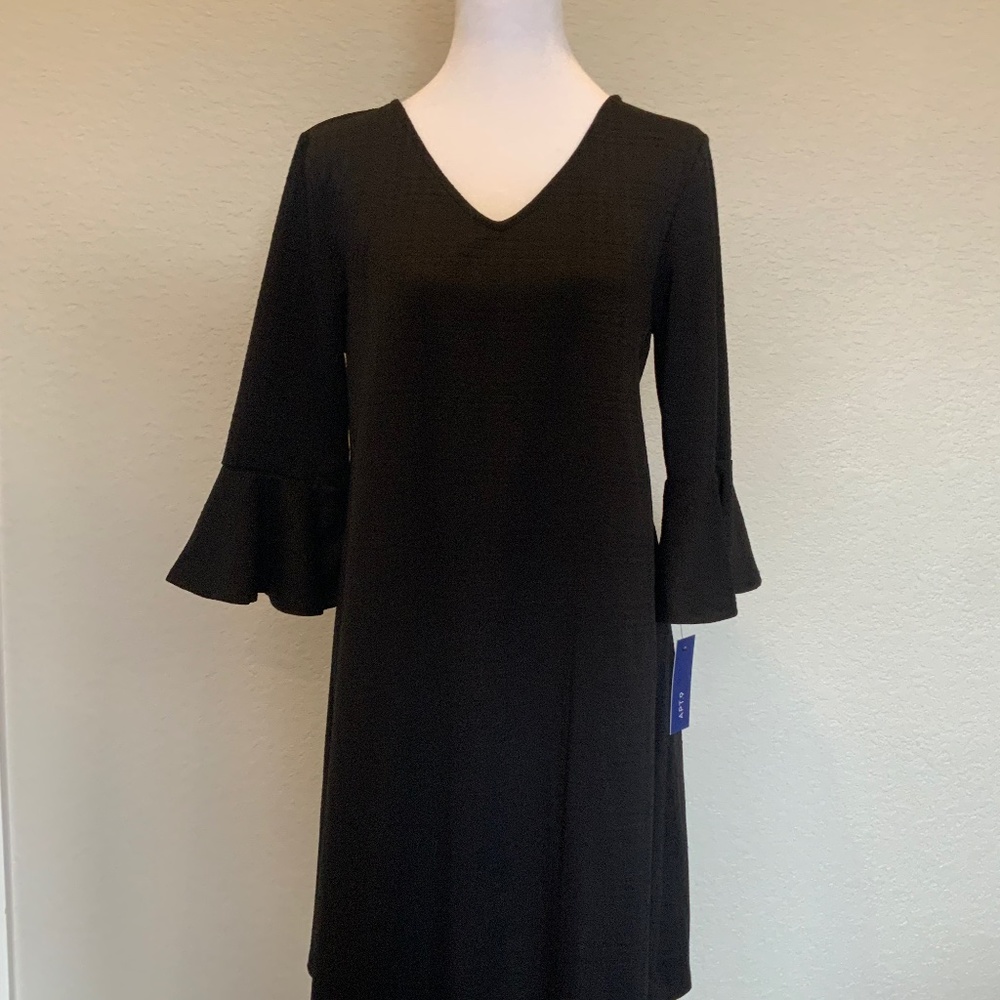 NWT!  Bell Sleeve Black DRESS